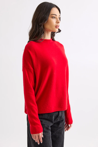 Mia Fratino Sloane Mockneck in Poppy 25006
