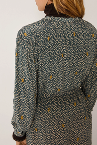 Maison Hotel Ophelia Dress in Blue Shibori - Pre-Order January Delivery