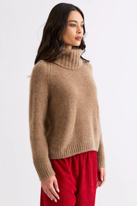 Mia Fratino Banks Soft Rollneck in Chestnut 26032