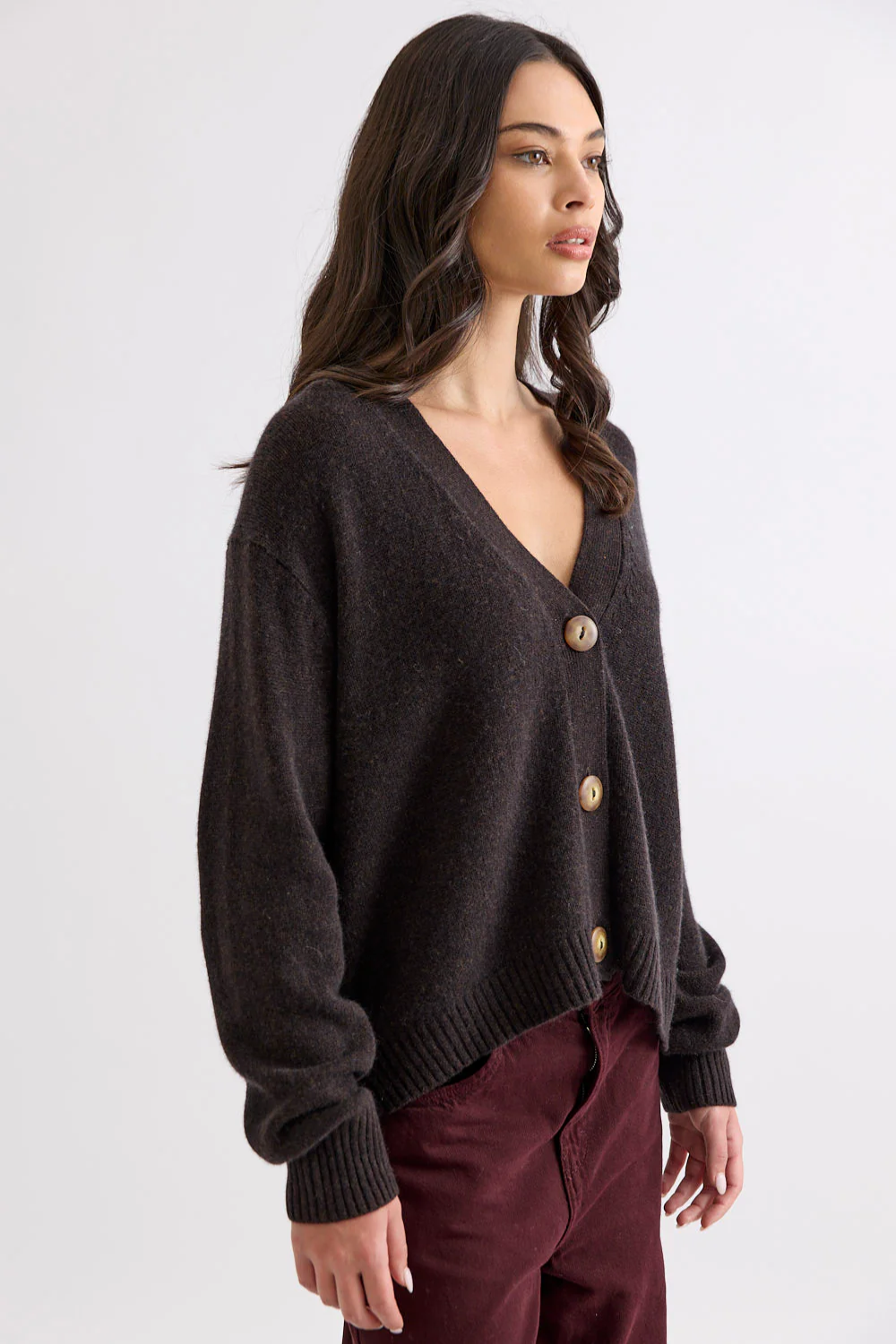 Mia Fratino Hunter Cardi in Earth 26907-317