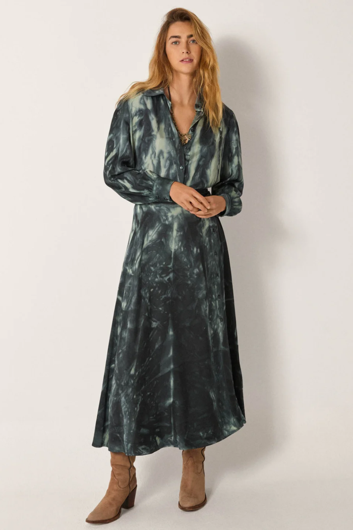 Maison Hotel Noelia Blouse in Marble Shadows - Pre-Order January Delivery