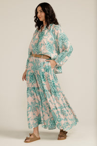 Goondiwindi Cotton Printed Tiered Skirt 5205-152-S23