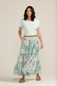 Goondiwindi Cotton Printed Tiered Skirt 5205-152-S23