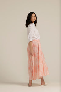 Goondiwindi Cotton Linen Tiered Skirt 5214-154-S23