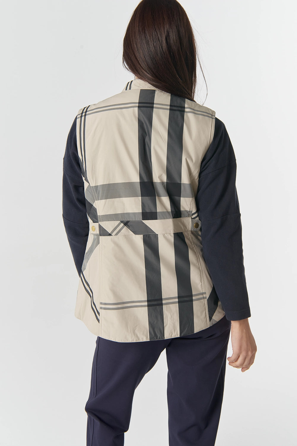 Goondiwindi Cotton The Rider Vest in Birch Check 5296