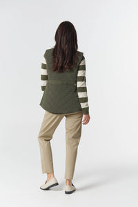 Goondiwindi Cotton The Heritage Quilted Vest in Khaki 5296