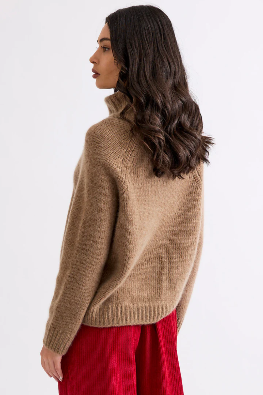 Mia Fratino Banks Soft Rollneck in Chestnut 26032