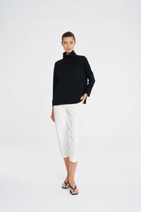 Mela Purdie Tab Sweater In Black F01 8889 - Pre-Order March Delivery