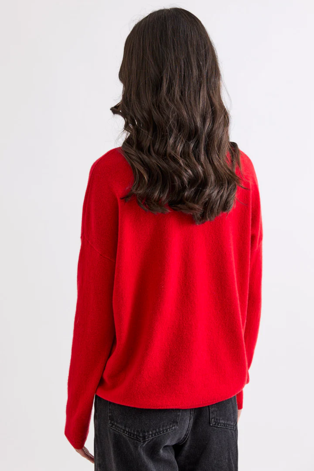 Mia Fratino Sloane Mockneck in Poppy 25006