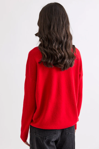 Mia Fratino Sloane Mockneck in Poppy 25006
