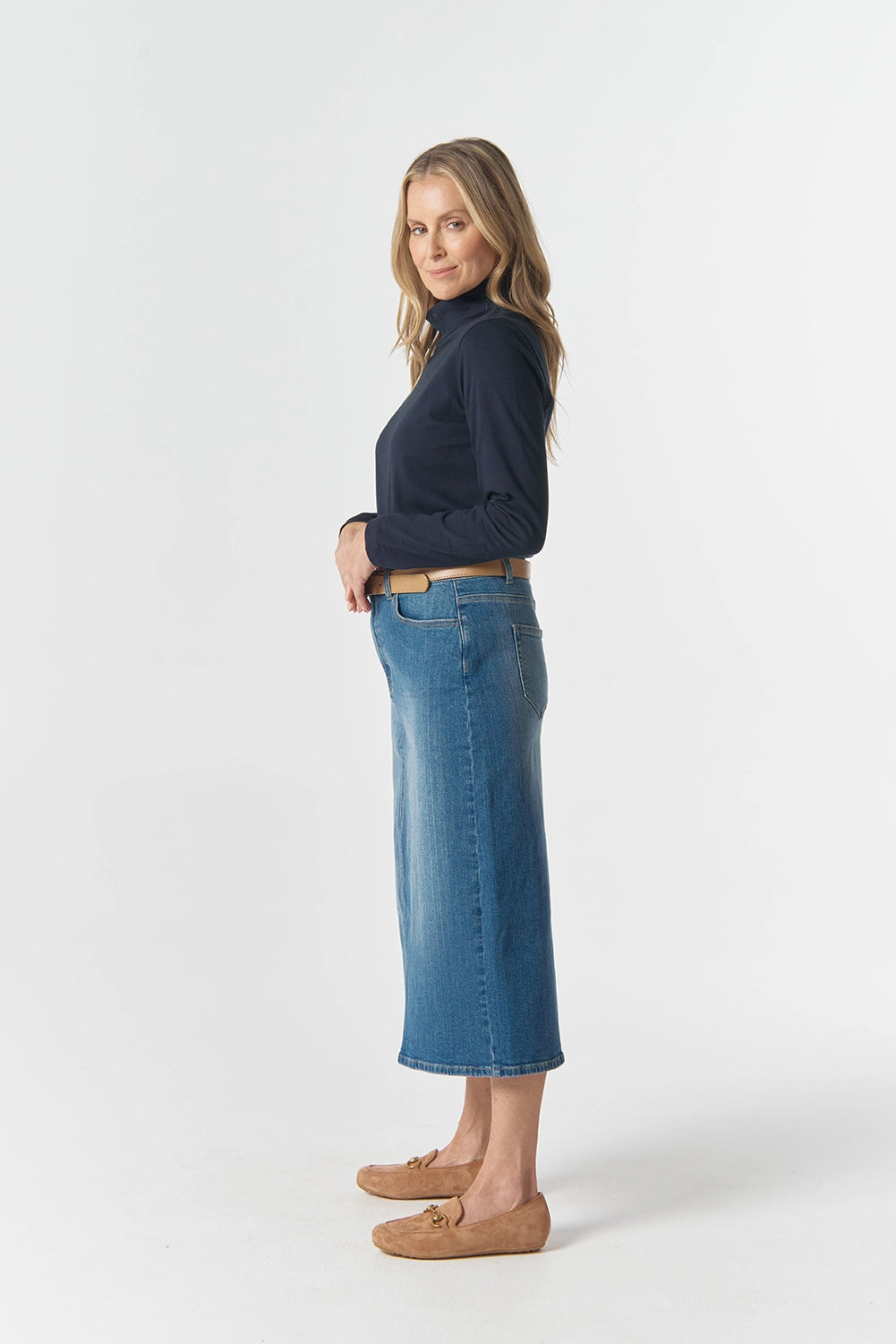 Goondiwindi Cotton The Traditional Cotton Skivvy in Dark Navy 6049