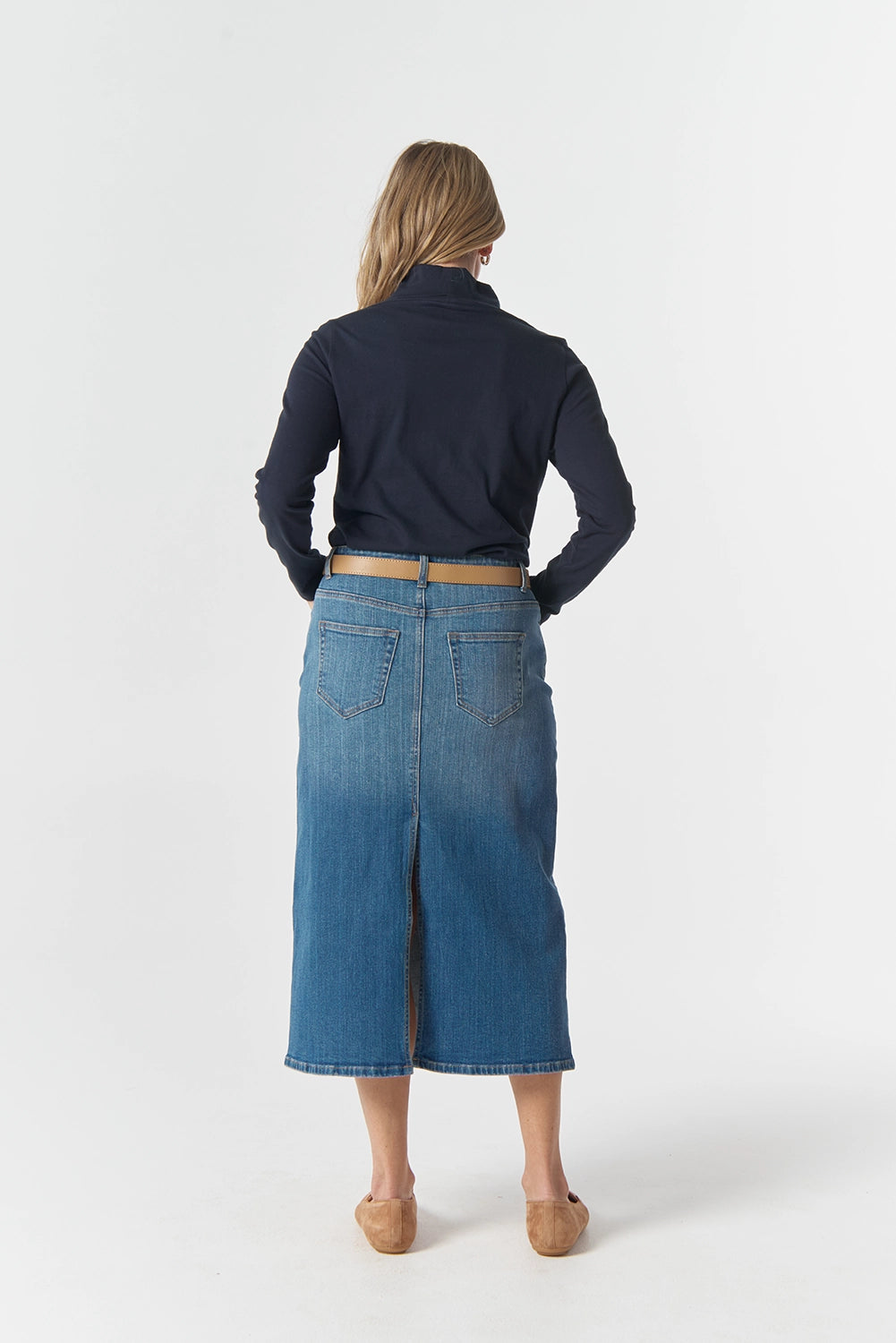 Goondiwindi Cotton The Traditional Cotton Skivvy in Dark Navy 6049