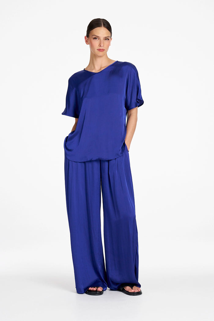 Mela Purdie Charmeuse Pant in Cobalt F622 1991 - Pre-Order November Delivery