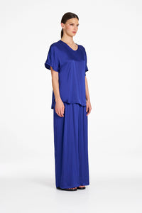 Mela Purdie Charmeuse Pant in Cobalt F622 1991 - Pre-Order November Delivery