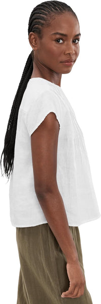 Splendid Stella Linen Pintuck SS in White RS6W340