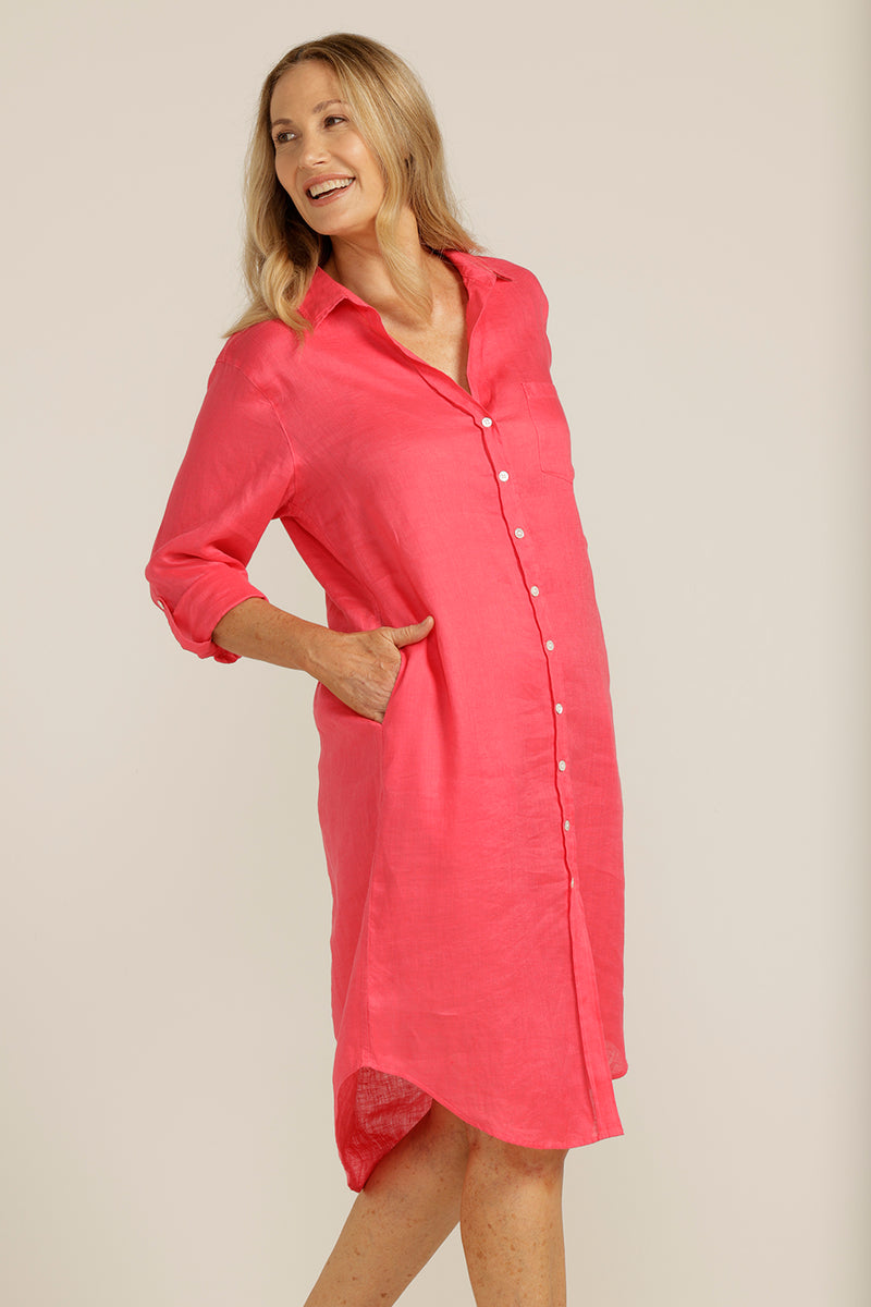 Goondiwindi Cotton Linen Classic Shirt Dress 6247-S23