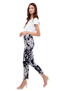 Up! Flower Petal Slit Slim Pants 67756UP