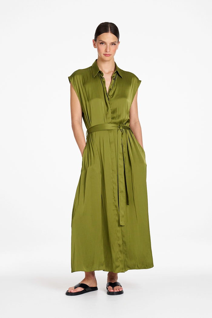 Mela Purdie Tabbard Dress in Peridot F622 3088 - Pre-Order October Delivery