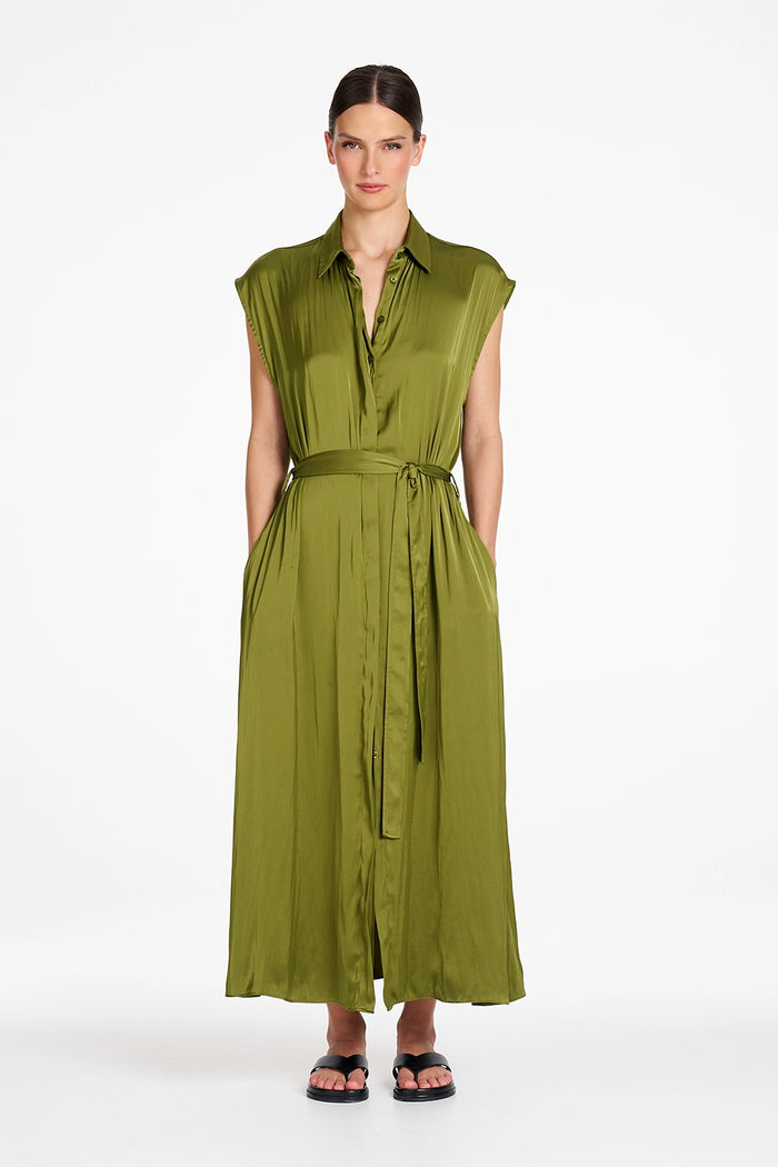 Mela Purdie Tabbard Dress in Peridot F622 3088 - Pre-Order October Delivery