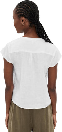 Splendid Stella Linen Pintuck SS in White RS6W340