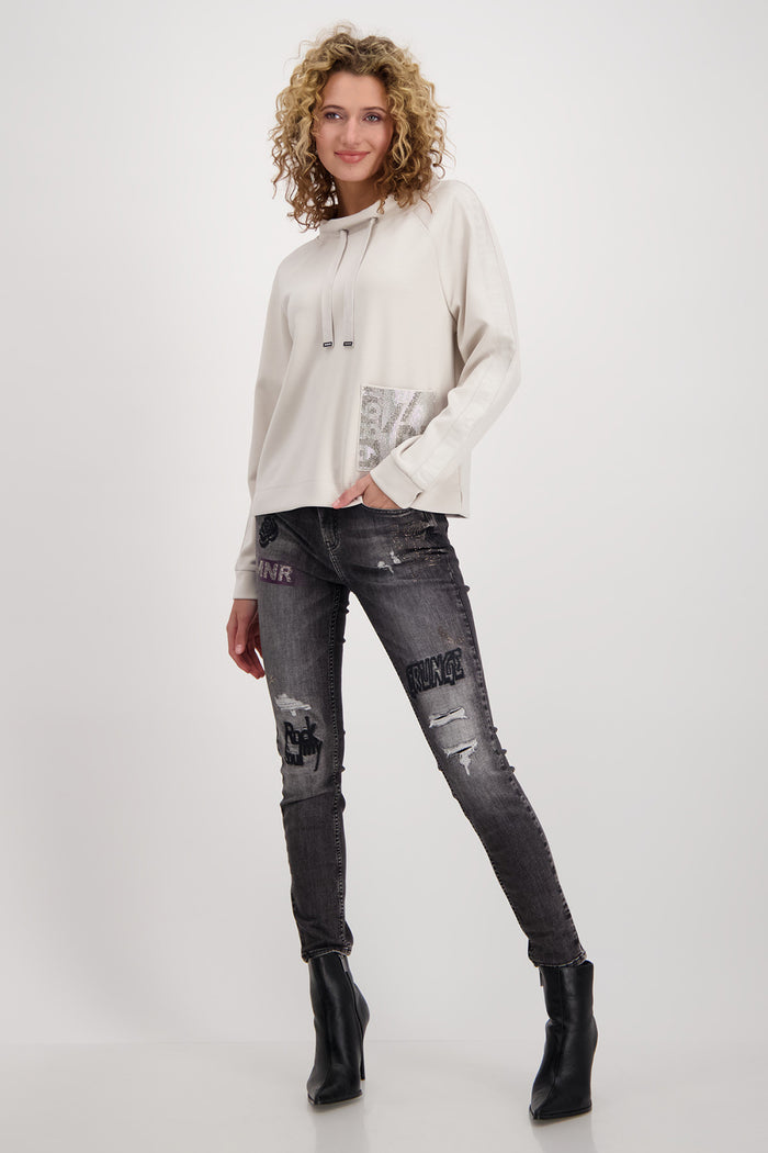 Monari Classic Sweat with Pocket Detail  M806400