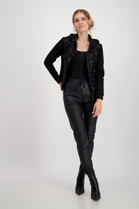 Monari Quilted Jacket with Front Sequin M807050