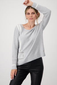 Monari Top With Pocket Embellishment M807278