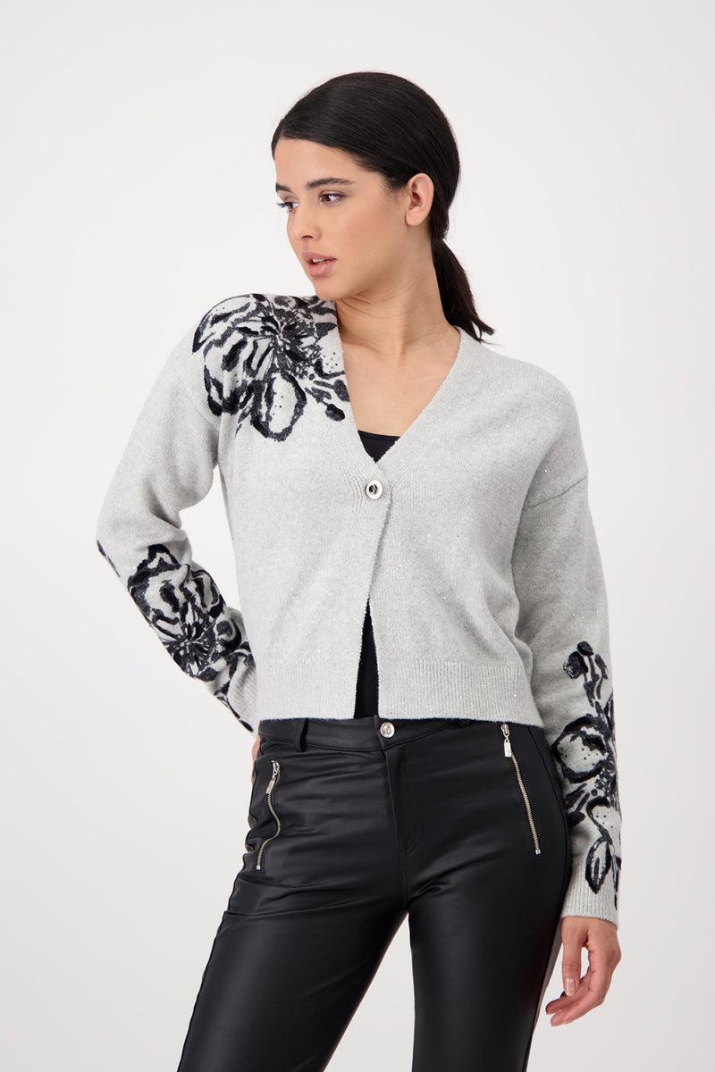 Monari Printed Jacket with Embellishment 807498