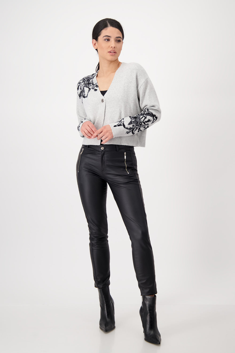Monari Printed Jacket with Embellishment 807498 - Pre Order April Delivery