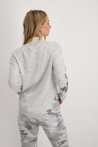 Monari Sweater Sequin Flower 807506