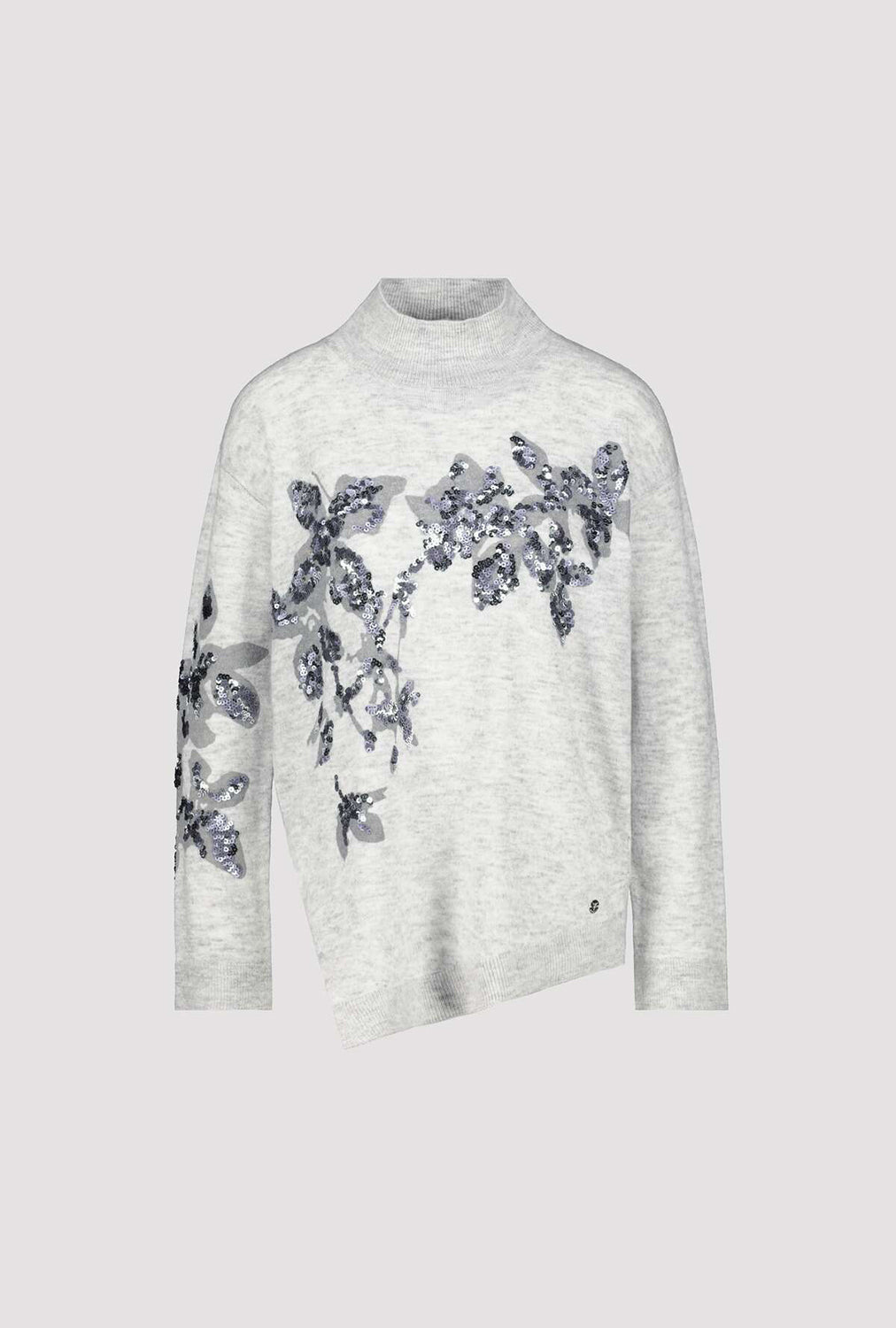 Monari Sweater Sequin Flower 807506