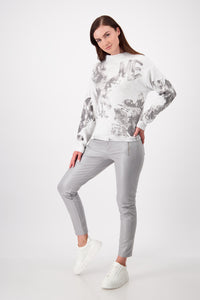 Monari Sweater Print Fish Grade 807510
