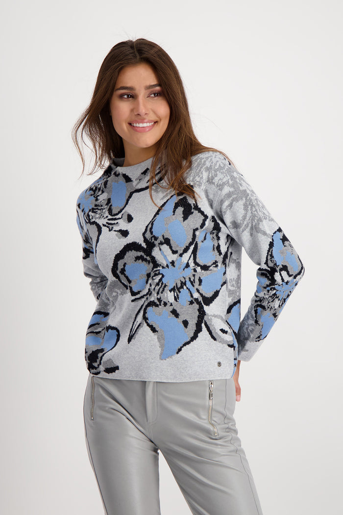 Monari Floral Jacquard Sweater 807570