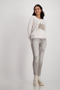 Monari T-shirt Pocket Print 807656