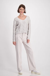 Monari V Neck Pullover Cotton Mix 807829