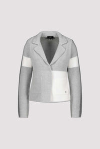 Monari Cotton Blazer with Geometric Print 807982