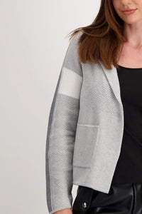 Monari Cotton Blazer with Geometric Print 807982