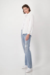 Monari Shirt Collar Blouse 808004