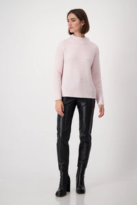 Monari Wool Mix Cross Rib Knit 808040