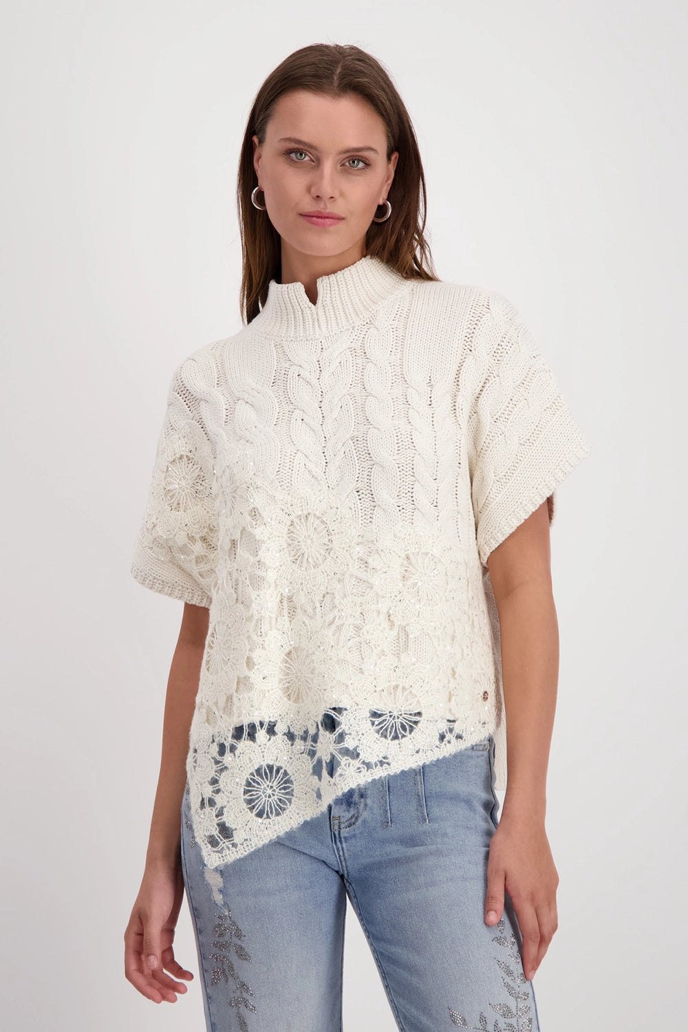 Monari Lace/Sequin Decorative Top 808136