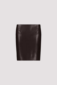 Monari Faux Leather Skirt 808253
