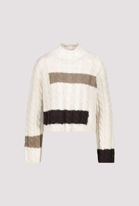 Monari Cable Knit Pullover 808289