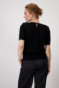 Monari Sequin Front Knit Pullover 808473