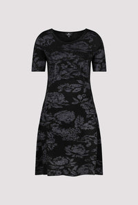 Monari Knit Dress with Floral Pattern 808494