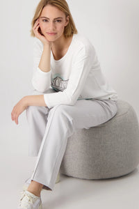 Monari Trousers with Script Ribbon 808495