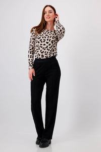Monari Trousers with Script Ribbon 808495