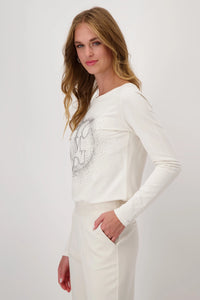 Monari T-Shirt with Rhinestones 808530
