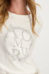 Monari T-Shirt with Rhinestones 808530
