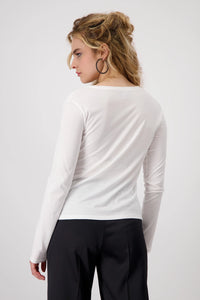 Monari T-shirt with Decorative Lettering 808578