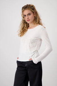 Monari T-shirt with Decorative Lettering 808578